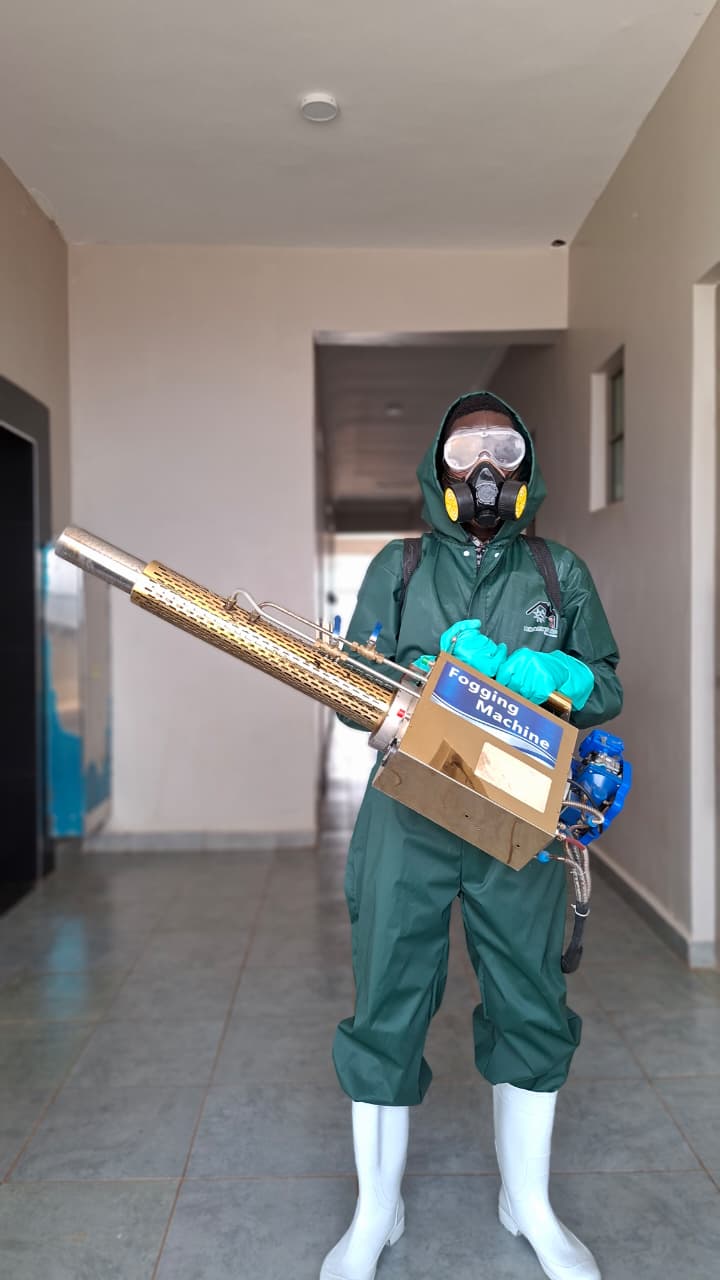 RoachGuard technician with fogging machine